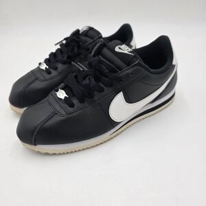 Nike Classic Black and White Cortez Sneakers Size 8.